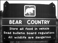 Sign at Camp Entrance: 