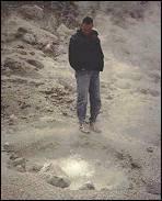 Adam, standing on the edge of a 